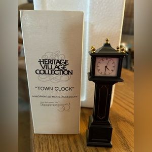 Department 56 “Town Clock” #51101 Christmas Village Town Display Vintage